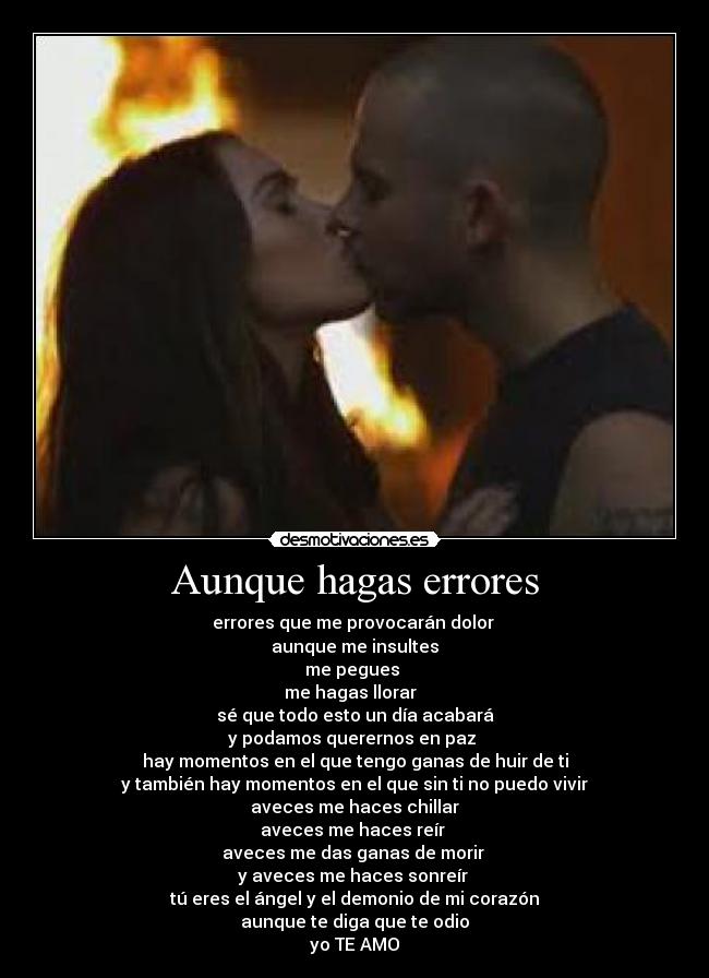 Aunque hagas errores -