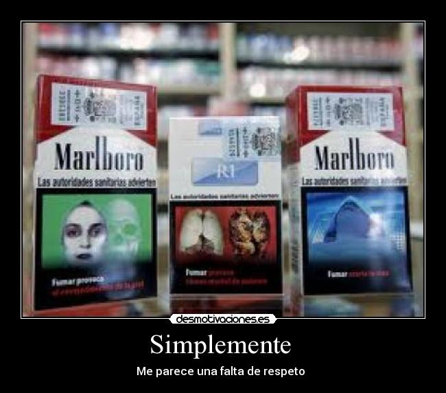 Simplemente - Me parece una falta de respeto