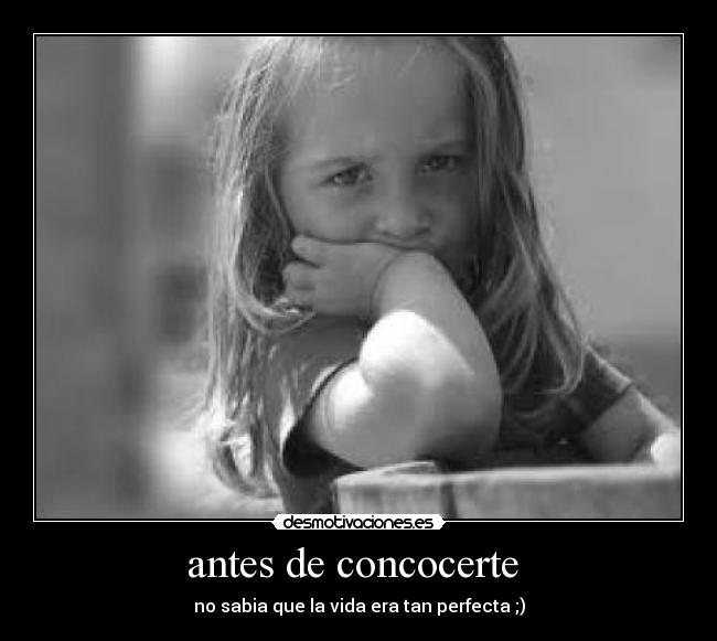 antes de concocerte  - 