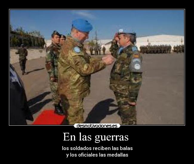 En las guerras -