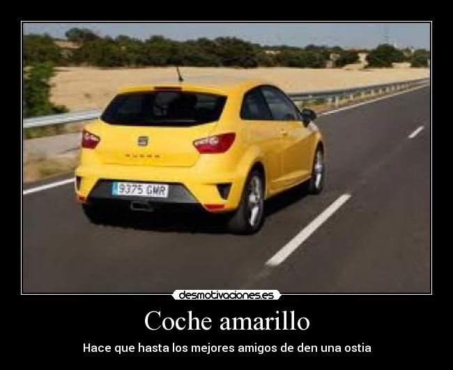 Coche amarillo - 