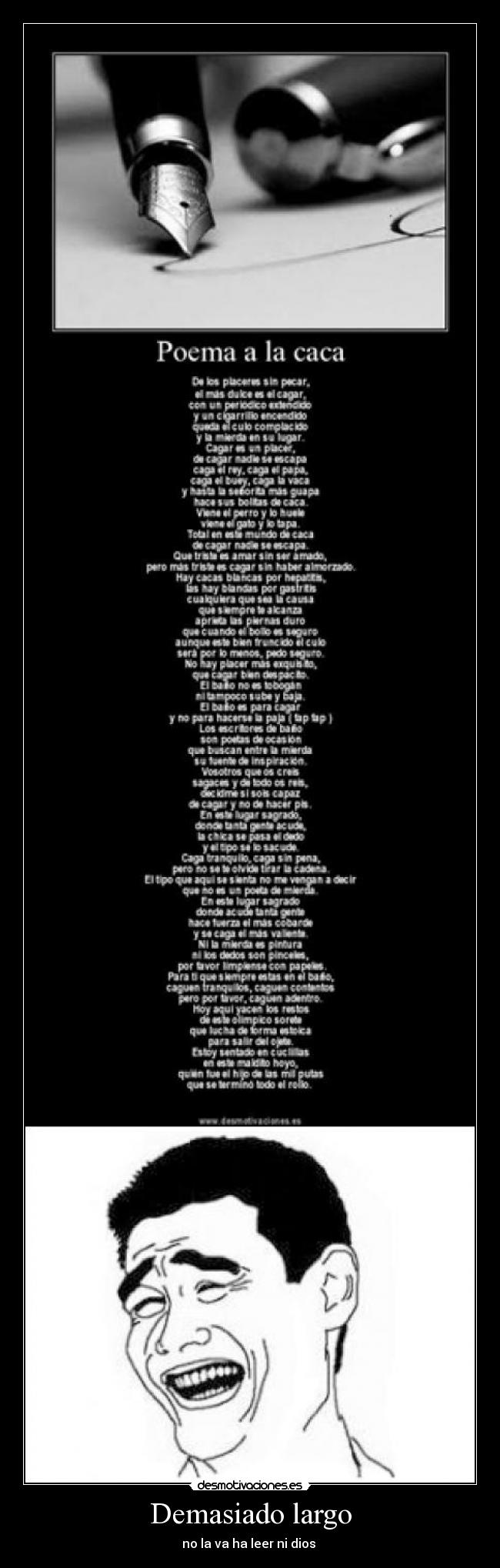 Demasiado largo - no la va ha leer ni dios