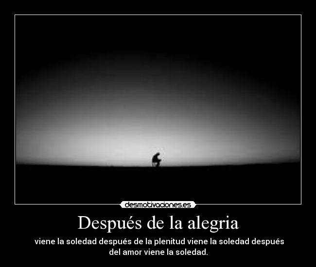Después de la alegria - 