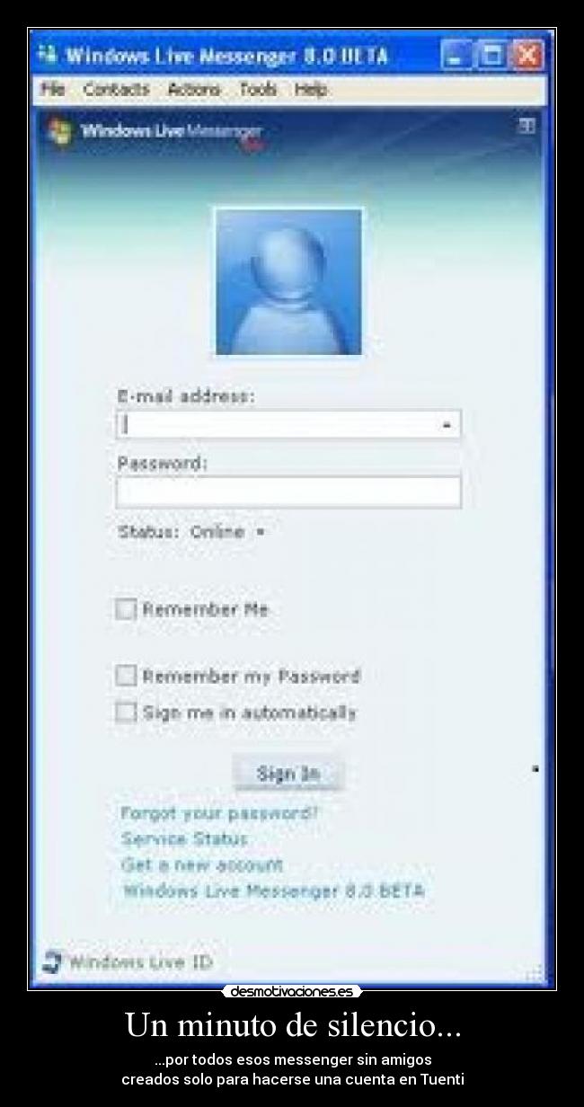 Un minuto de silencio... -