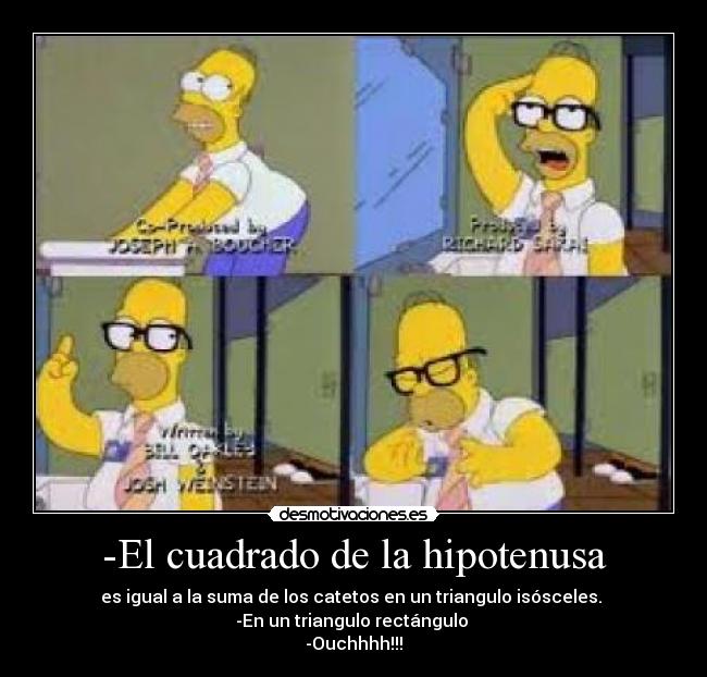 -El cuadrado de la hipotenusa -