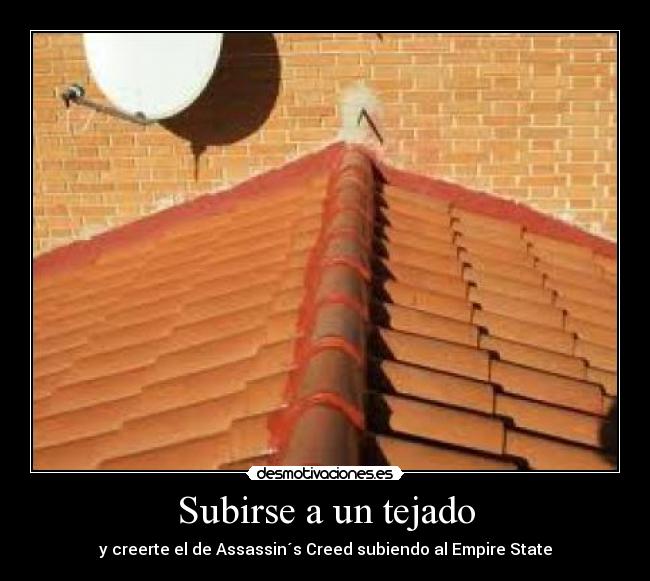 Subirse a un tejado - 