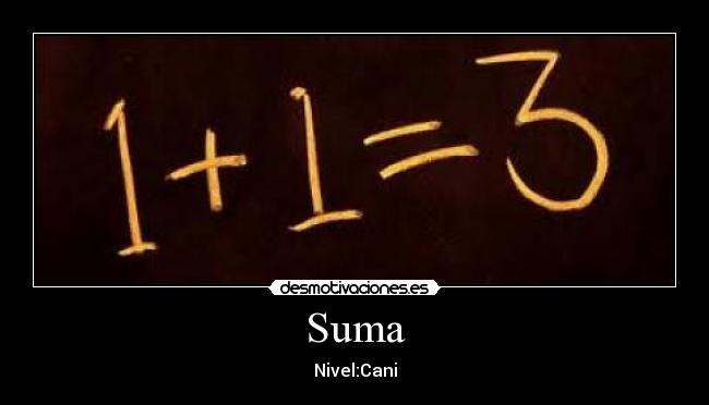 Suma - Nivel:Cani
