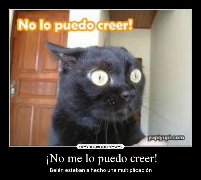 ¡No me lo puedo creer! - 