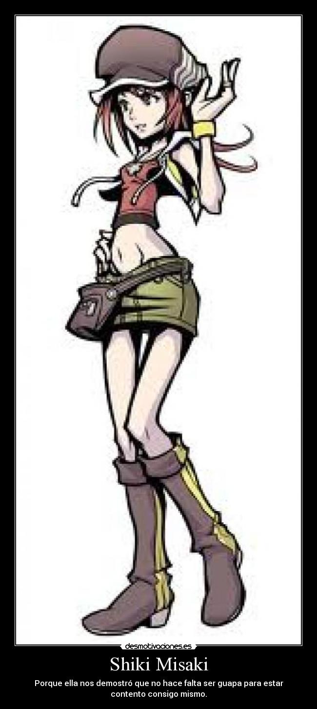 Shiki Misaki - Porque ella nos demostró que no hace falta ser guapa para estar
contento consigo mismo.
