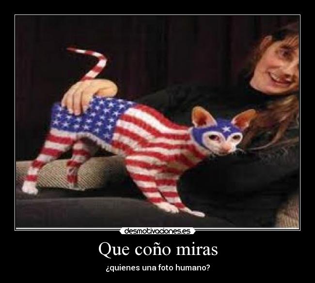 Que coño miras - ¿quienes una foto humano?