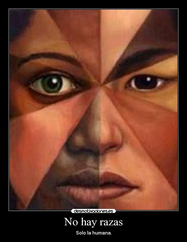 No hay razas - Solo la humana.