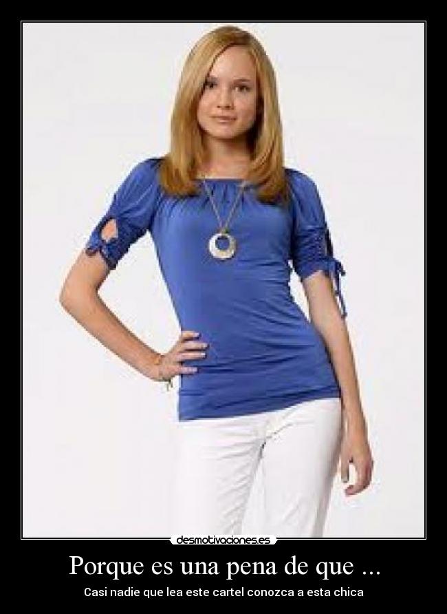 Porque es una pena de que ... -