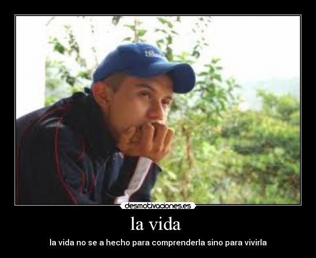 la vida - la vida no se a hecho para comprenderla sino para vivirla