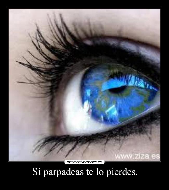 Si parpadeas te lo pierdes. - 