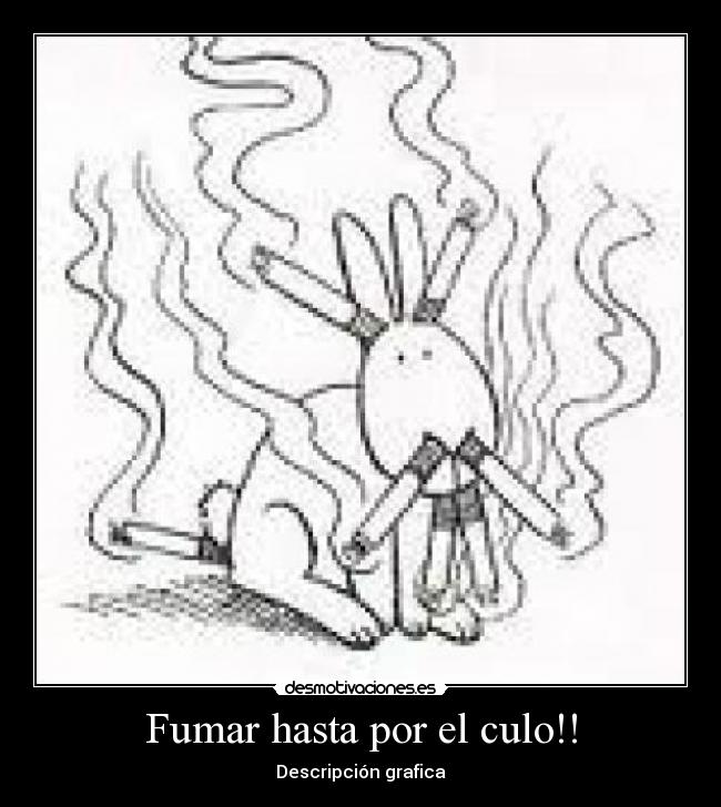 Fumar hasta por el culo!! - Descripción grafica