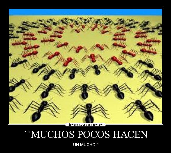 ``MUCHOS POCOS HACEN - UN MUCHO´´
