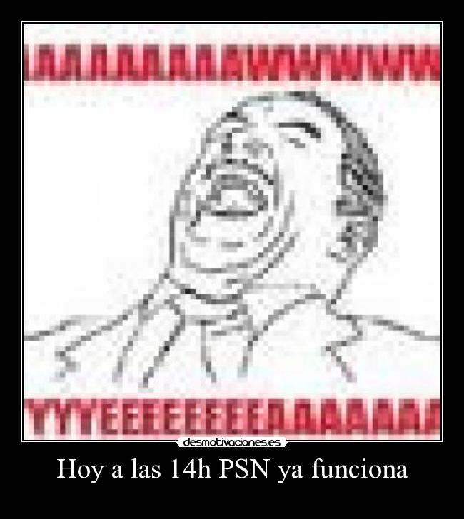 Hoy a las 14h PSN ya funciona -