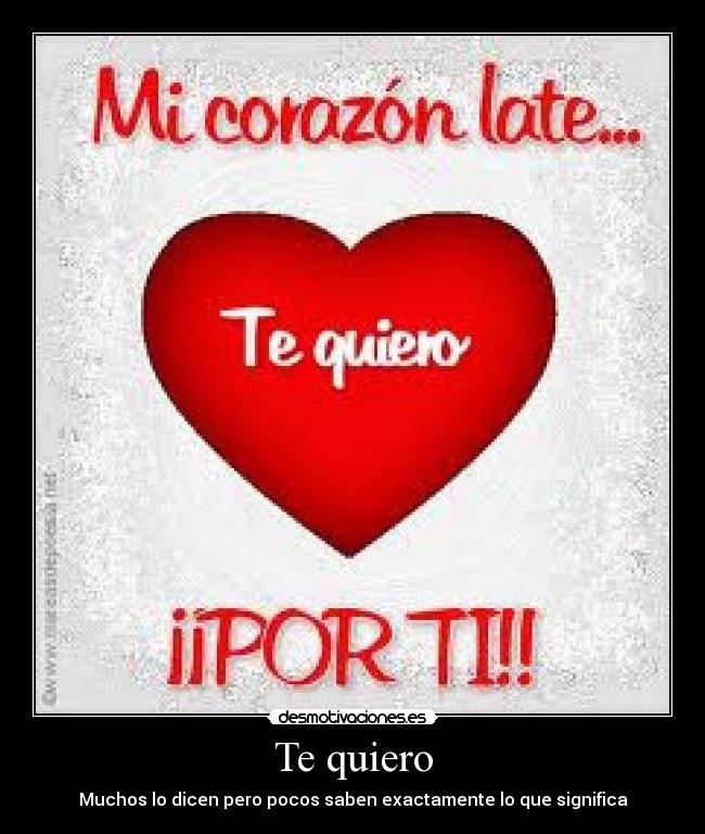 Te quiero - 