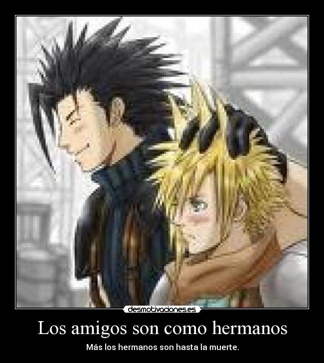 carteles amigos zack cloud desmotivaciones