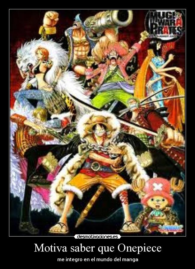 Motiva saber que Onepiece - me integro en el mundo del manga