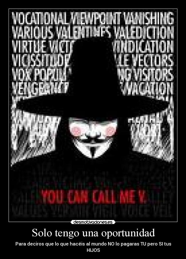 Solo tengo una oportunidad - 