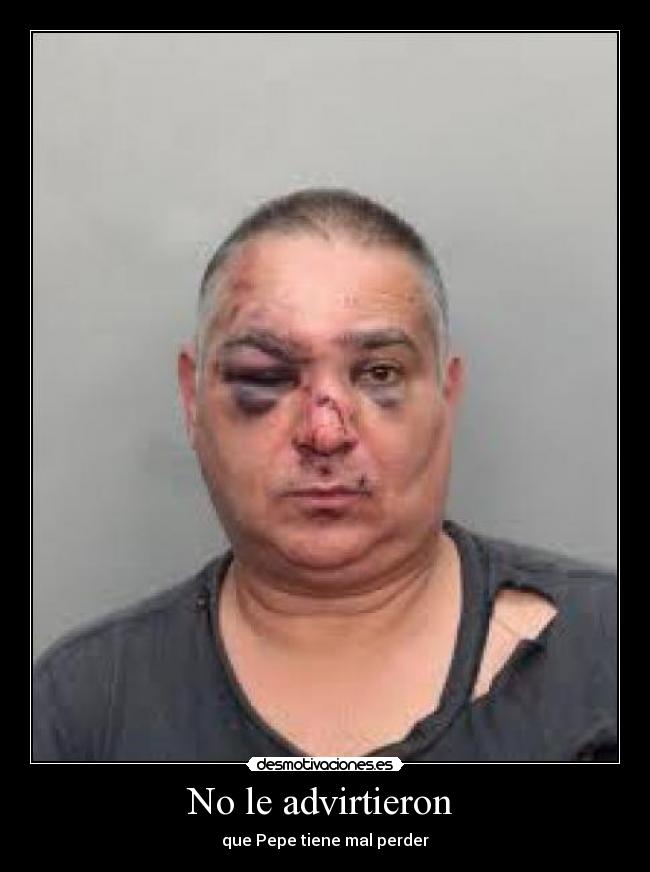 No le advirtieron  - 