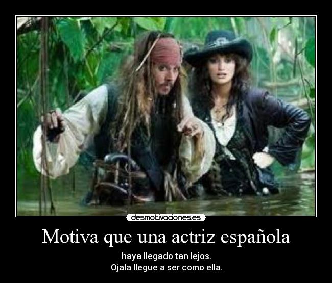 Motiva que una actriz española -