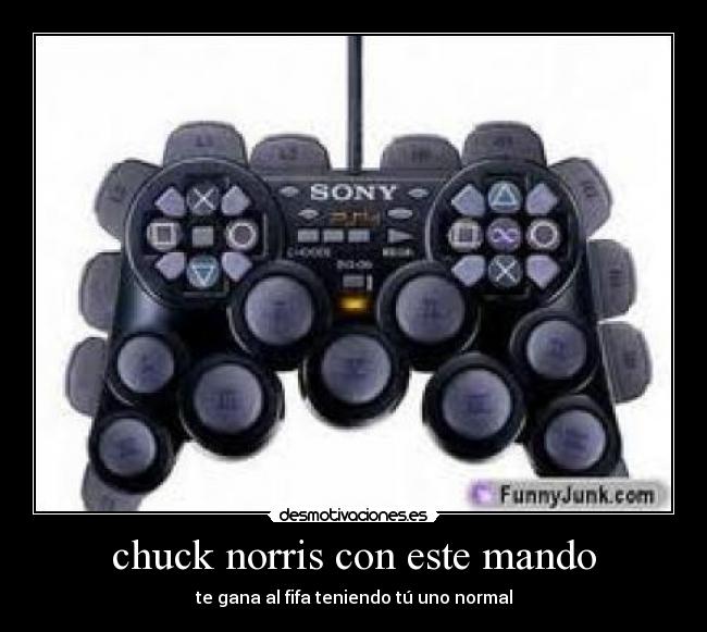chuck norris con este mando -