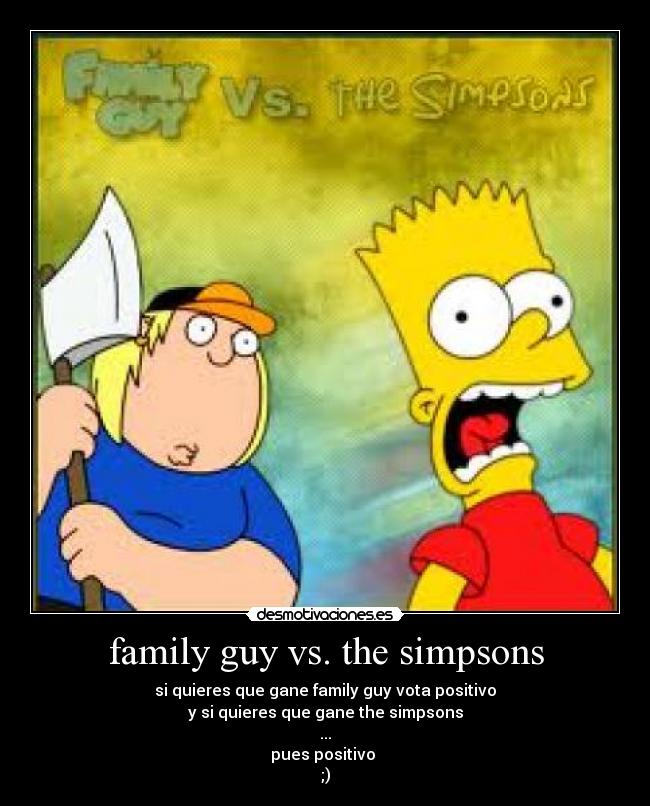 family guy vs. the simpsons -