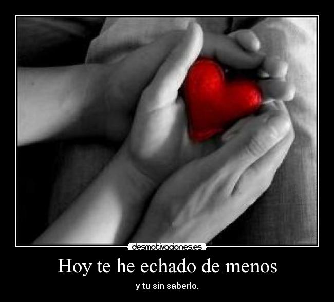 Hoy te he echado de menos - 