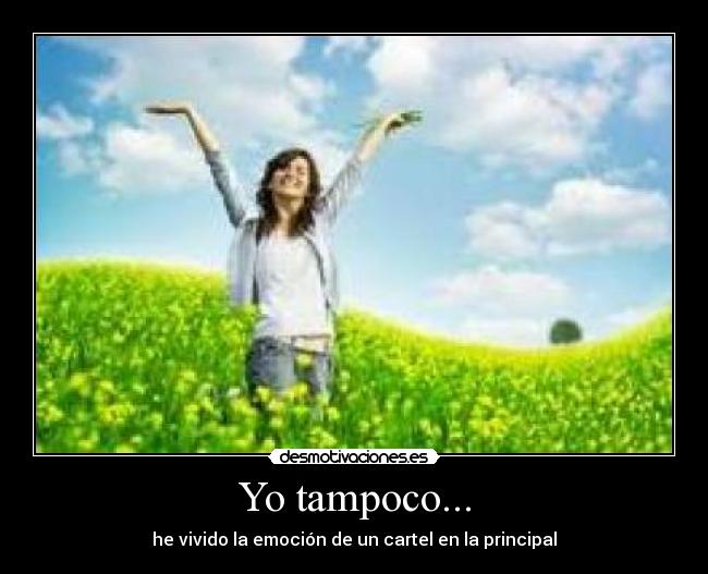 Yo tampoco... -