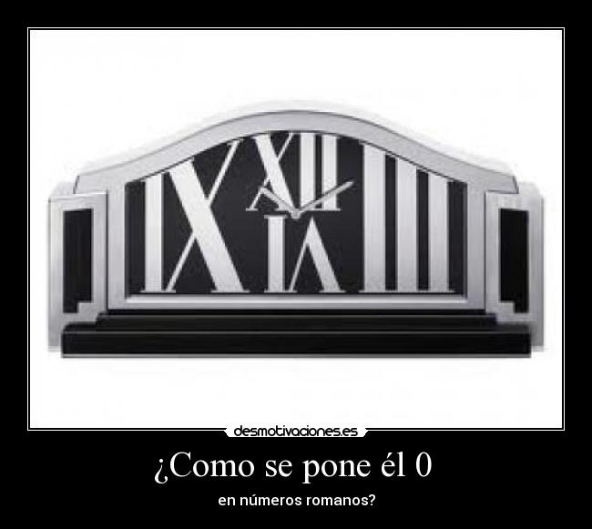 ¿Como se pone él 0  - 
