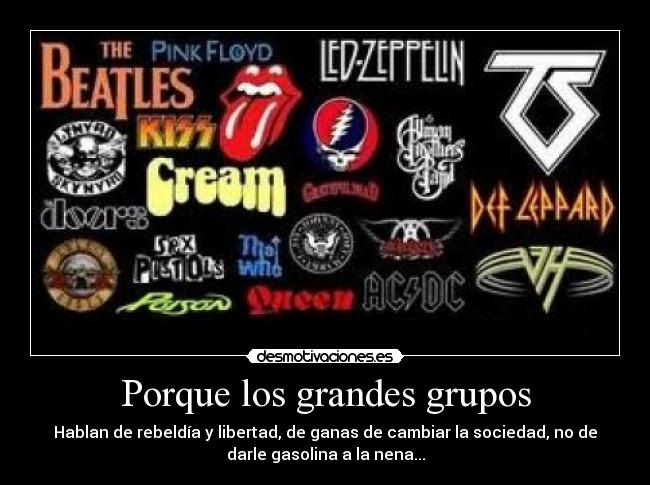 Porque los grandes grupos -