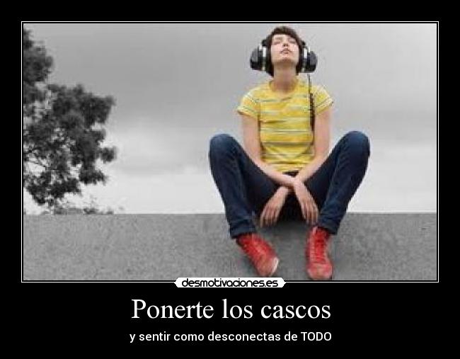 Ponerte los cascos -