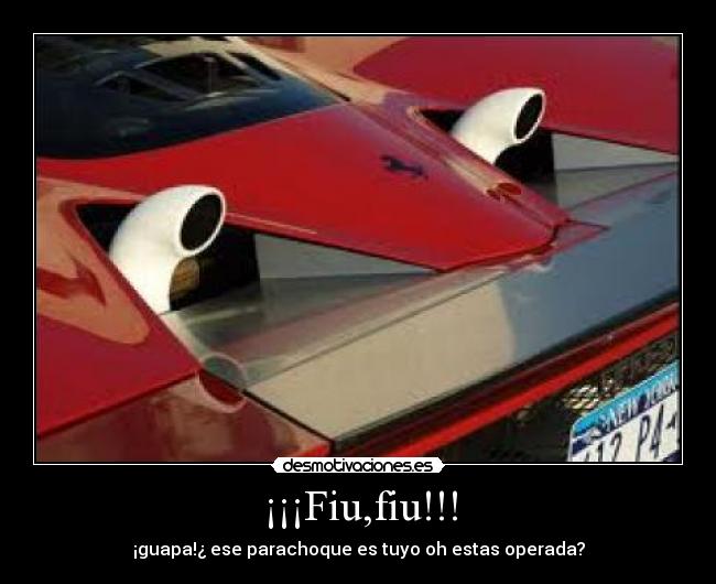 ¡¡¡Fiu,fiu!!! - ¡guapa!¿ ese parachoque es tuyo oh estas operada?