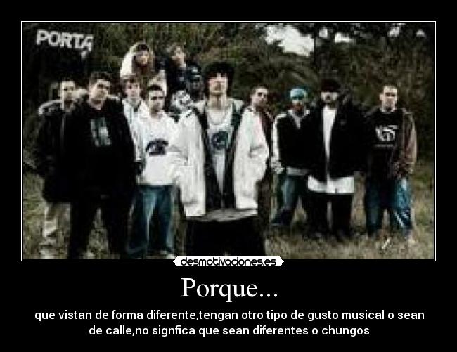 Porque... -