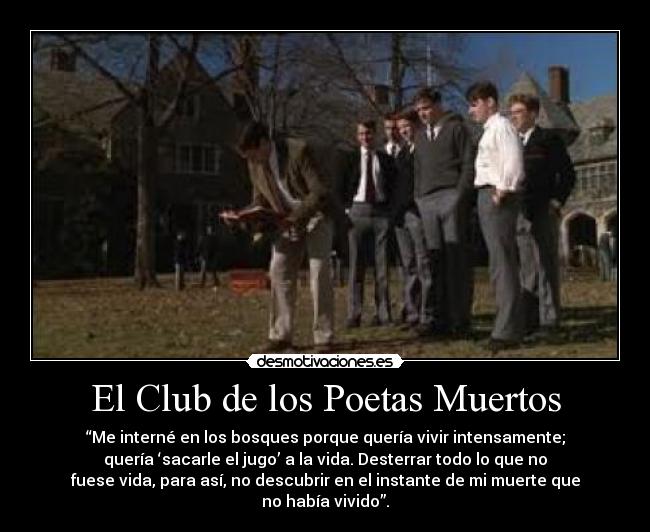 El Club de los Poetas Muertos -