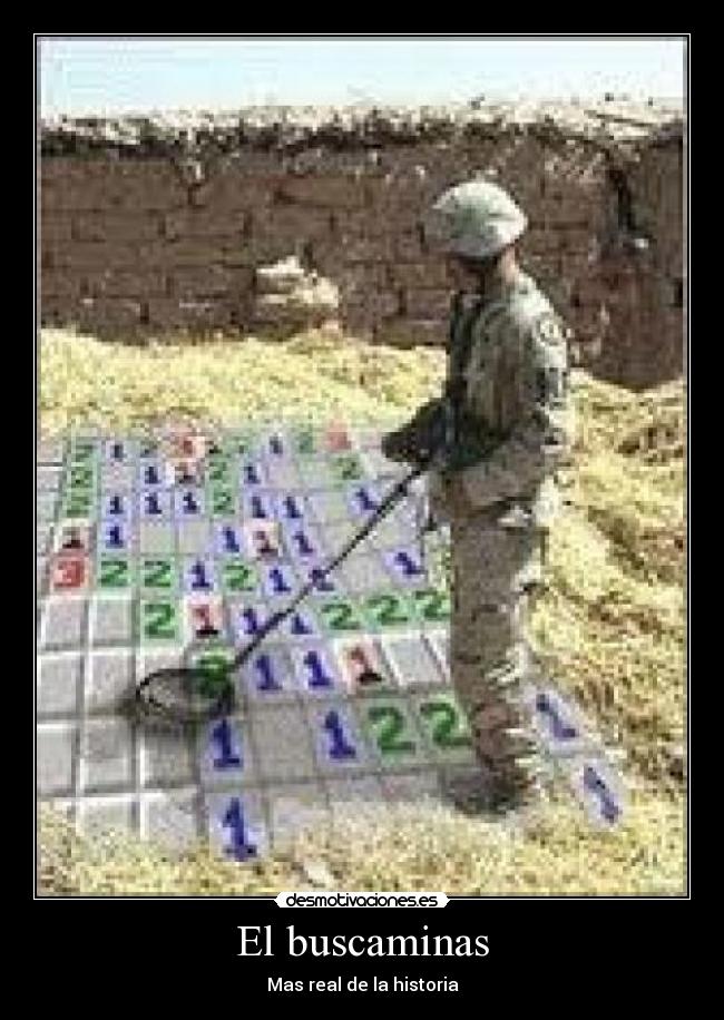 carteles buscaminas desmotivaciones