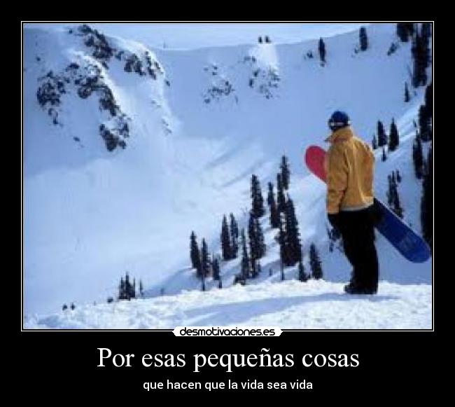 Por esas pequeñas cosas - 