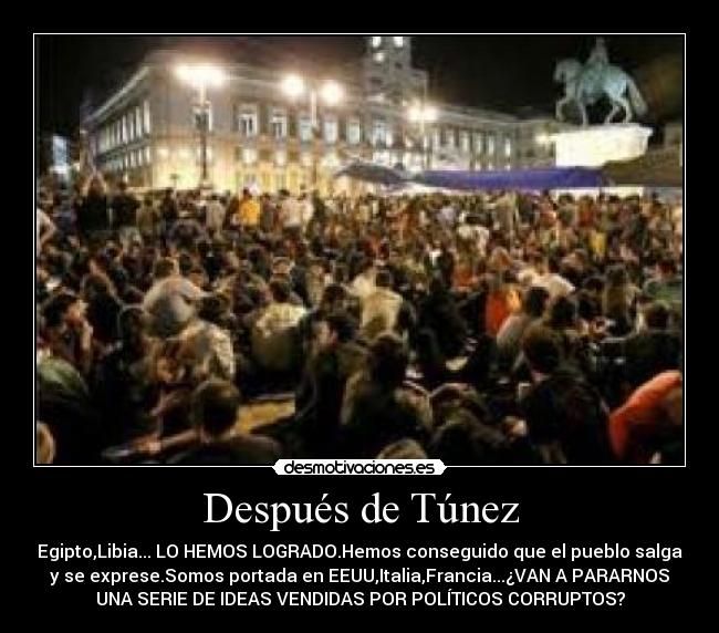 Después de Túnez -