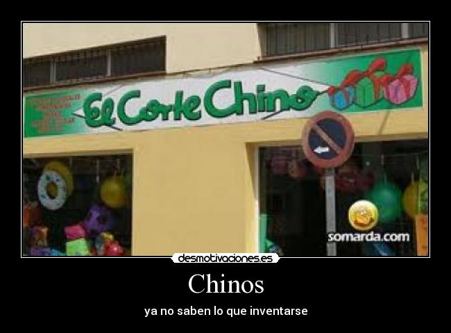 Chinos - ya no saben lo que inventarse