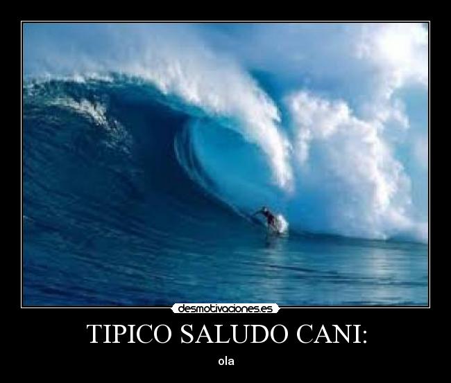 TIPICO SALUDO CANI: - ola