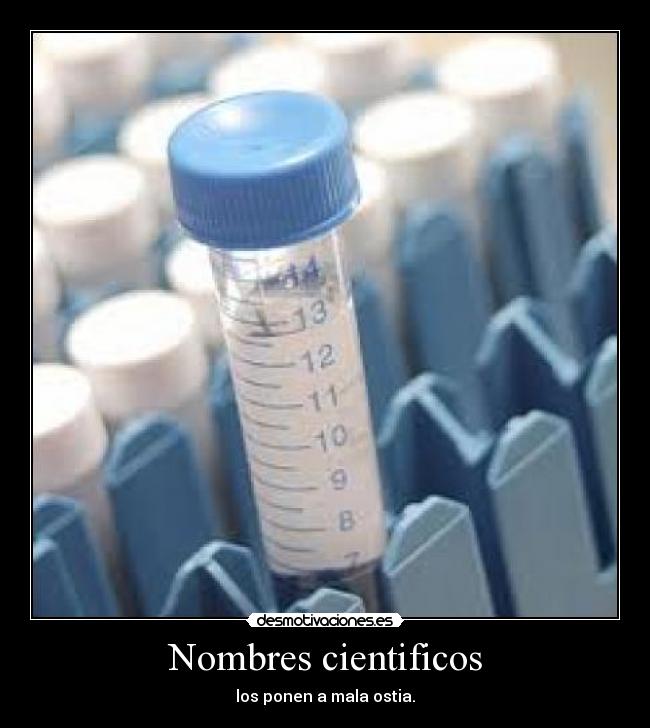 Nombres cientificos -