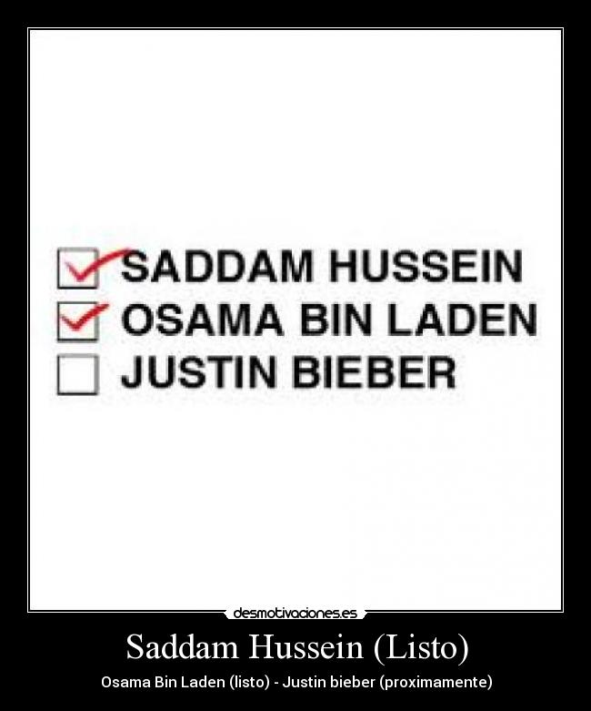 Saddam Hussein (Listo) -