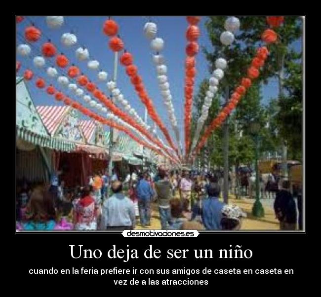 Uno deja de ser un niño - 