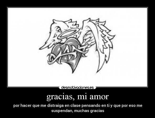 gracias, mi amor -