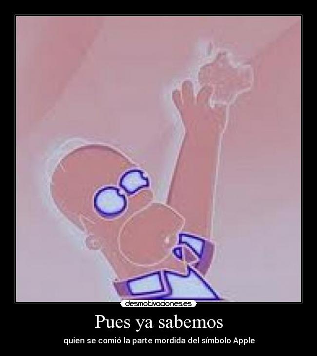 Pues ya sabemos - quien se comió la parte mordida del símbolo Apple