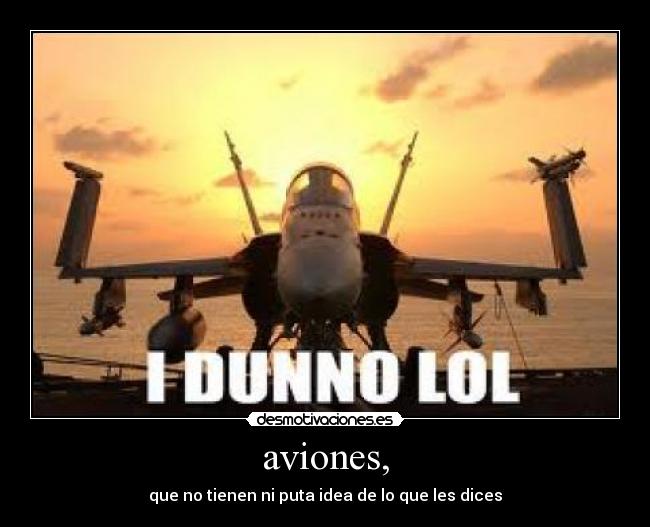 aviones, - 