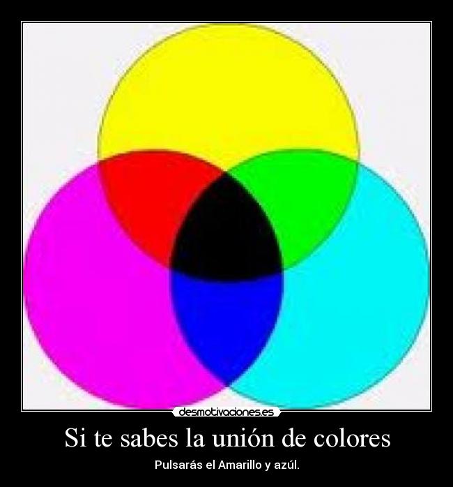Si te sabes la unión de colores - 