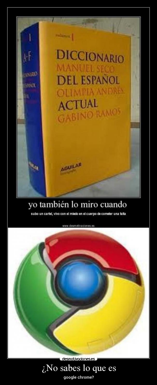 ¿No sabes lo que es -